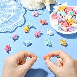 Бусины из гальванической смолы RESI-CJC0010-20