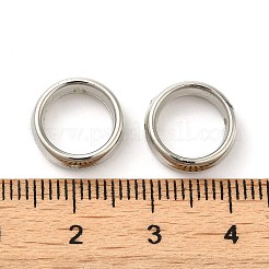 CCBプラスチックビーズフレーム  プラチナ  12x3.5mm  穴：1.5mm&nbsp;CCB-H001-01B-P