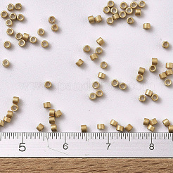 MIYUKIデリカビーズ  シリンダー  日本製シードビーズ  11/0  （db1153)亜鉛めっきセミフロストミード  1.3x1.6mm  穴：0.8mm  約10000個/袋  50 G /袋&nbsp;SEED-X0054-DB1153