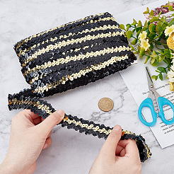 Блестящие пластиковые блестки эластичные бусины OCOR-WH0047-80