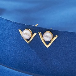 Aretes de perlas naturales&nbsp;EJEW-P286-47G