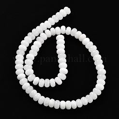 Fili di perline giada bianco naturale&nbsp;LS-G-E507-01M