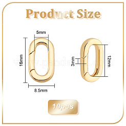 10 шт. латунные пружинные кольца-затворы KK-PH0005-23