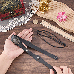 1 Stück mittelalterliches Retro-Stirnband aus Kunstleder im Wikingerstil&nbsp;OHAR-CL0001-02B