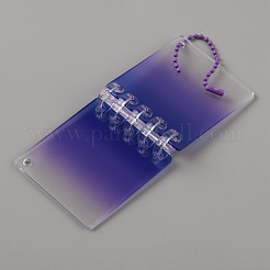 Прозрачные мини-обложки из акрилового переплета градиентного цвета&nbsp;DIY-WH0387-92