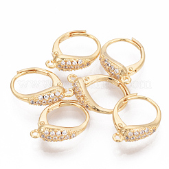 Латунные кубические циркониевые серьги KK-S340-45G