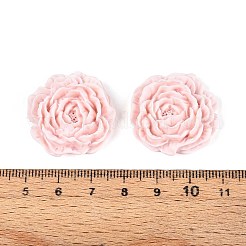 Кабошоны из непрозрачной смолы в виде цветка CRES-T025-28C-01