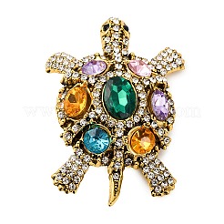 Значки на лацкан из сплава со стразами для одежды ALRI-D302-01A-AG