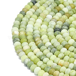 Природные китайский нефрит бисер пряди G-P575-A19-6x4mm-03