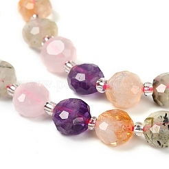 Нити бусин из натурального аметиста G-B153-B12