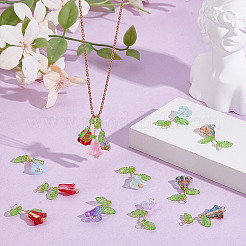 50шт стеклянные подвески PALLOY-HY00097