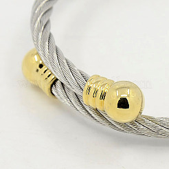 Модные мужские браслеты из нержавеющей стали 304 BJEW-L087-02