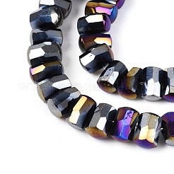 Гальванические непрозрачные стеклянные бусины&nbsp;EGLA-N022-09A-C01