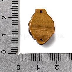 Anhänger mit geschnitztem neunschwänzigem Fuchsmotiv aus natürlichem Tigerauge&nbsp;G-D105-01B