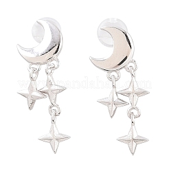 925 серебро стерлингового серебра&nbsp;EJEW-C175-01