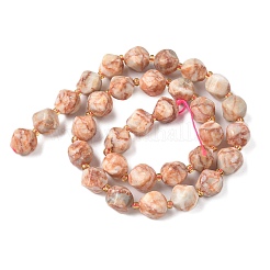 Бусы из натурального красного камня G-U023-A13-01