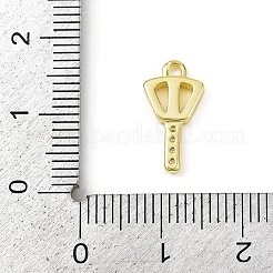 Латунные микропаве прозрачные подвески с фианитом KK-L238-22G