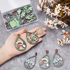 Bausatz zum Selbermachen von St. Patrick's Day-Ohrringen&nbsp;DIY-AR0003-50