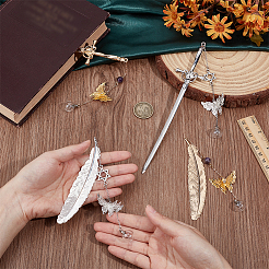 Закладки из сплава 4 шт.&nbsp;AJEW-OC00037