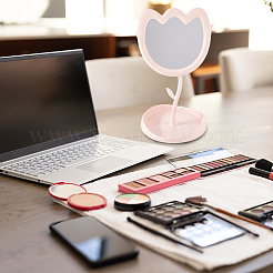 Espejo de maquillaje de escritorio de plástico ABS con forma de tulipán&nbsp;MRMJ-WH20005-23A