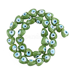 Fatti a mano in vetro murano male occhio fili di perline&nbsp;LAMP-N029-010G
