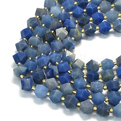 Нити бусин из натурального синего авантюрина (окрашенного и нагретого) G-I376-A67-01