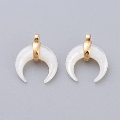 Подвески из натурального белого жемчуга SSHEL-L017-012G