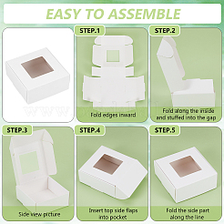 Бумажный подарочный ящик для хранения&nbsp;CON-WH0001-27A-01
