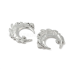 Подвески со стразами из нержавеющей стали 304 STAS-D376-09B-P