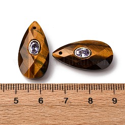 Природных тигровый глаз подвески&nbsp;G-P586-01G-08