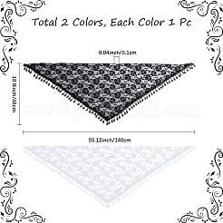 2 шт. двухцветные повязки на голову из полиэстера для женщин OHAR-CY0001-02