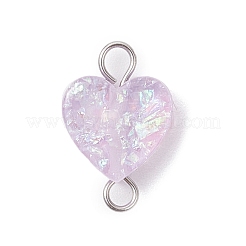 Подвески-сердечки в форме прозрачной смолы&nbsp;PALLOY-JF04449-02