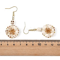 Boucles d'oreilles pendantes en turquoise synthétique teintée pour femmes&nbsp;EJEW-MZ00778