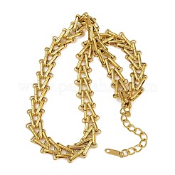 Ожерелья из треугольной цепочки из нержавеющей стали 304&nbsp;NJEW-C092-01G