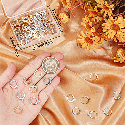 80 шт. 2-х цветная фурнитура для сережек из нержавеющей стали 304 STAS-BBC0004-11