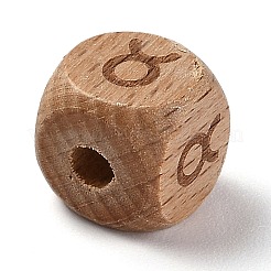 Sternbildperlen aus Naturholz&nbsp;WOOD-M002-02