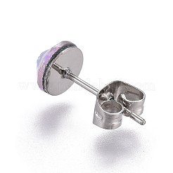 Серьги-гвоздики из нержавеющей стали 304 EJEW-L205-03B