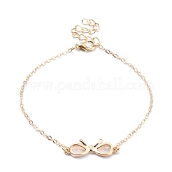 4 шт. 4 стильные наборы ножных браслетов с цепочкой из сплава SJEW-D009-08KCG