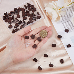 60 шт. деревянные серьги-гвоздики&nbsp;EJEW-FI0003-33C