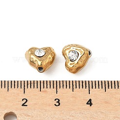 Бусины из хрусталя и страз из нержавеющей стали 304&nbsp;STAS-U050-01E-G