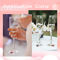 Подвески для бокалов с бабочкой и эмалью из сплава&nbsp;AJEW-SC00017