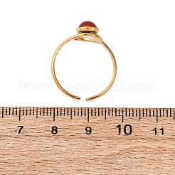 Регулируемые открытые манжетные кольца из нержавеющей стали 304 RJEW-A071-12G