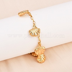 Летние браслеты с подвесками в виде морских животных из нержавеющей стали 304&nbsp;BJEW-D359-16C-G