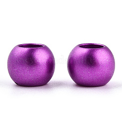 Спрей окрашены акриловыми Европейский бисером&nbsp;ACRP-WH0002-01C