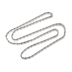 Ожерелья из цепочек-столбиков из нержавеющей стали 201 толщиной 2 мм NJEW-C097-01P