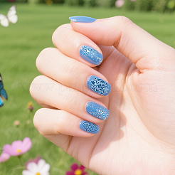 2 Stück DIY-Nagelkunst-Vorlagen aus 304 Edelstahl&nbsp;MRMJ-PH0003-12