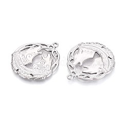 Подвески из нержавеющей стали 304 с изображением воющего волка&nbsp;STAS-T067-36P