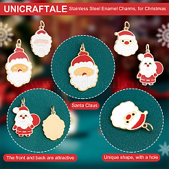 4 шт. 4 стиля эмалевых подвесок из хирургической нержавеющей стали 316 STAS-UN0035-96