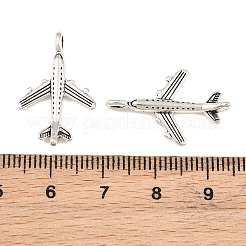 合金のチベット風チャーム  飛行機チャーム  アンティークシルバー  24x15x4.5mm  穴：1.7mm&nbsp;AL-CBA27B9-04AS-02