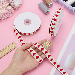 2 рулон поликоттоновой (полиэстер-хлопковой) ленты ко Дню святого Валентина OCOR-HY0001-52